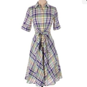 Ralph Lauren Dress Plaid tie front. Size 2. Offers encouraged.